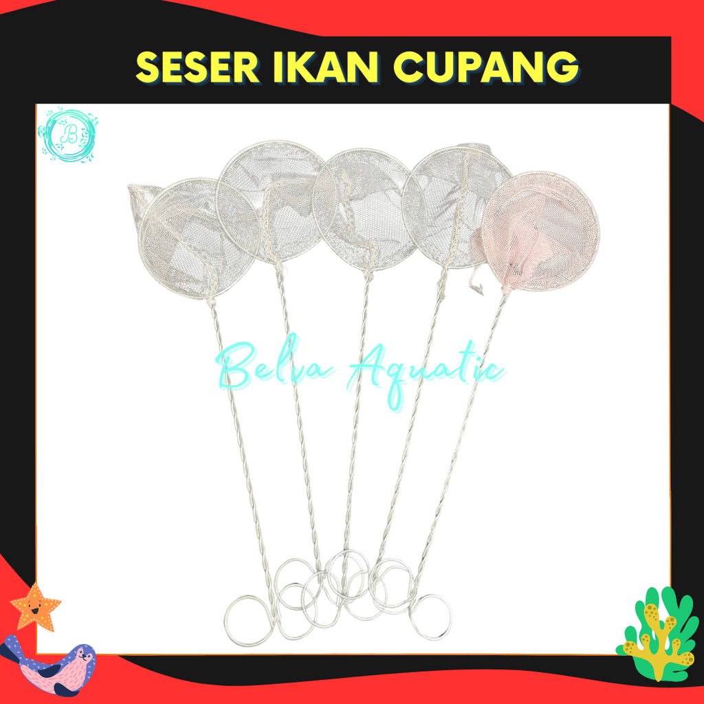 Seser Ikan Cupang Kecil Bulat Seser Ikan Satuan 21.5cm