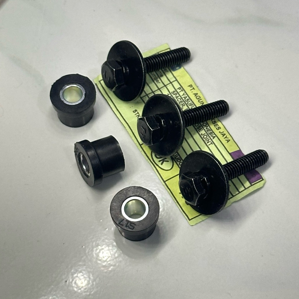 cod MBS 1set karet dan baut kedudukan box filter Mio m3, fino, x ride, freego , N max old  produk or