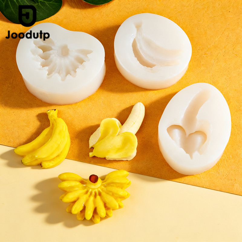 JOODUTP Cetakan Silikon Coklat Puding Fondant Clay Pisang
