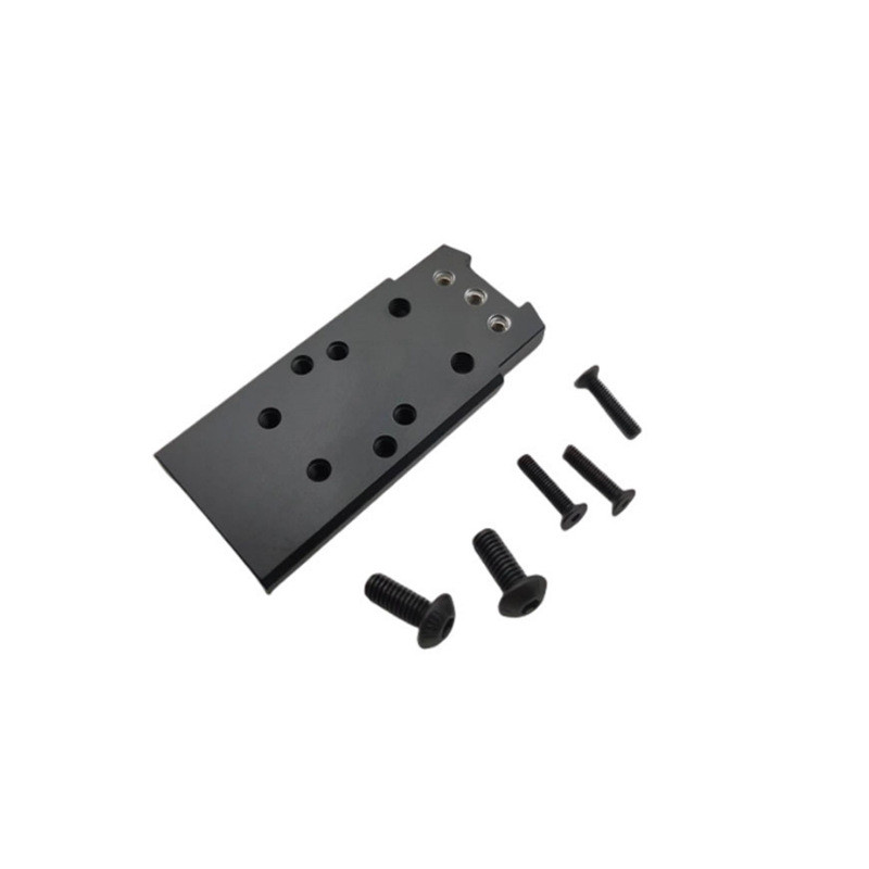 Tactical Rear Sight Mount Plate Base CNC Metal P320 Base Fit For SIG RMR SRO Universal Red Dot Sight