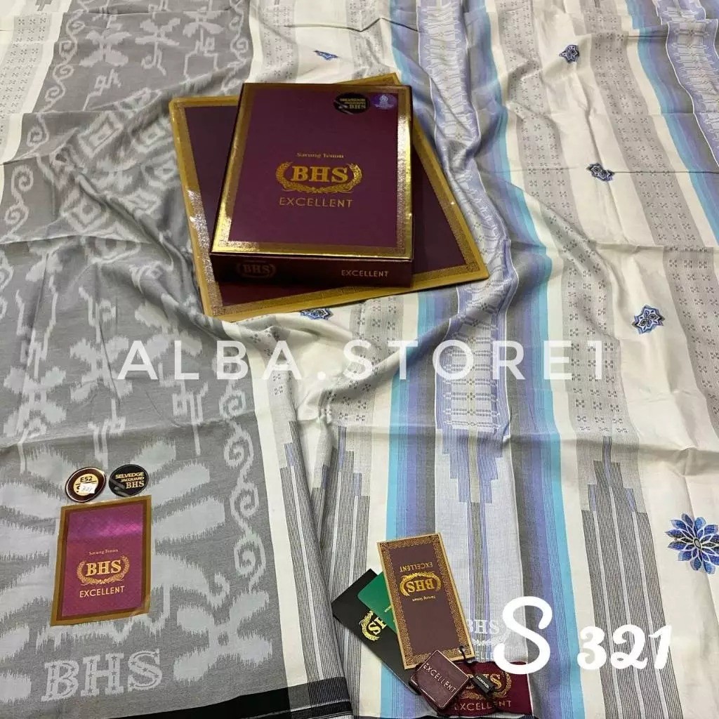 HANU,SHOP Sarung BHS Excellent Songket Gold Original/ Sarung BHS Jaguar Songket Ori Sarung BHS Eksel