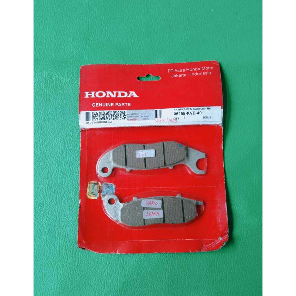 Kampas rem depan cakram Honda Vario 110 karbu original