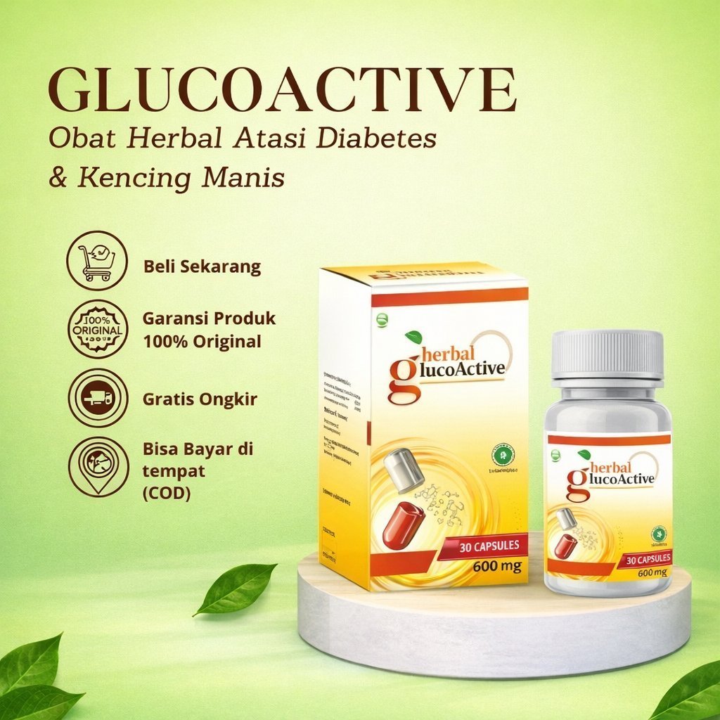 OBAT KENCING MANIS Glucoactive Asli Original Ampuh Mengobati Diabetes Kencing Manis turunkan gula da