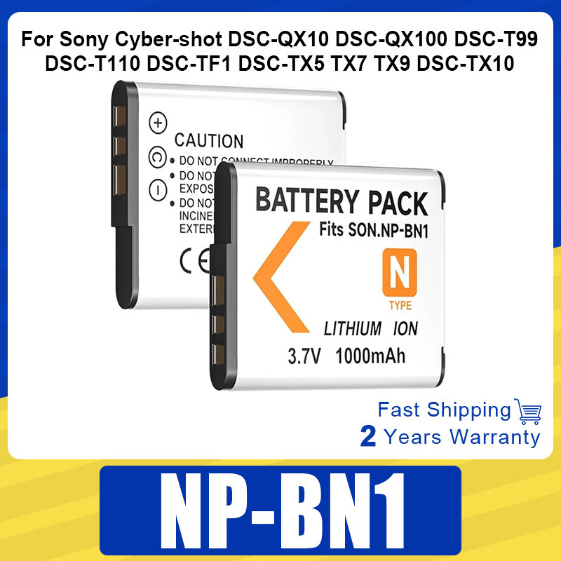NP-BN1 Battery for Sony Cyber-shot DSC-QX10 DSC-QX100 DSC-T99 DSC-T110 DSC-TF1 DSC-TX5 TX7 TX9 DSC-T