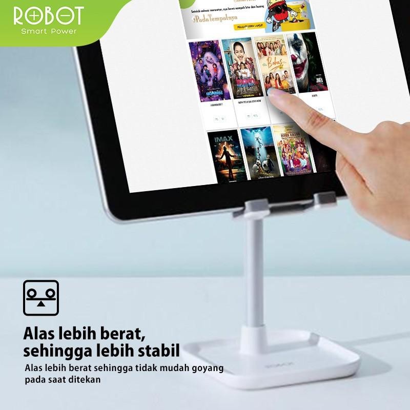 ROBOT RT-US05 Universal Phone Holder Tablet iPad iPhone Android Adjustable Tablet Desk Stand Holder