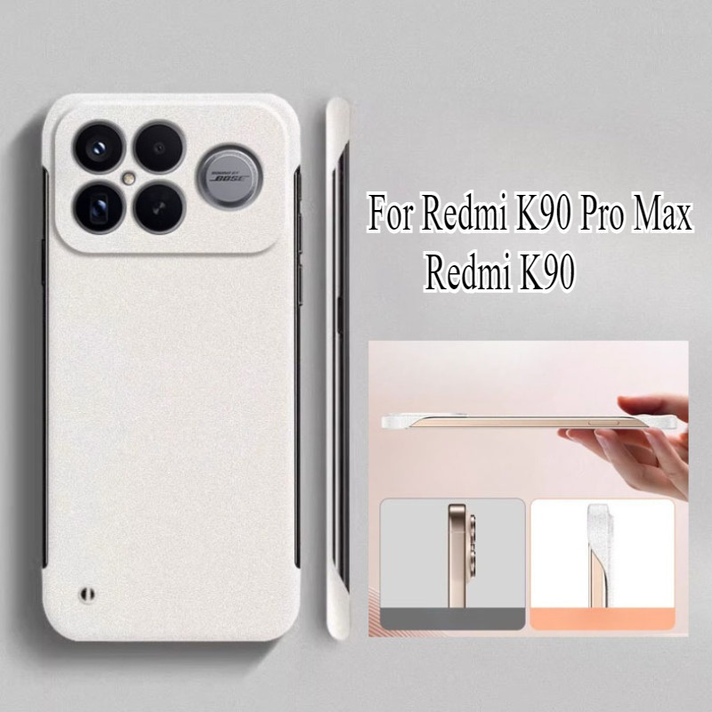 Frameless Ultra Thin Matte Sandstone Case Untuk Redmi K90 Pro Max Hard PC Shockproof Phone Back Cove