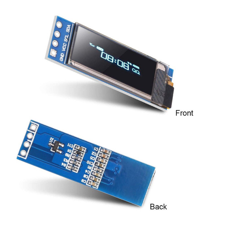 RS I2C OLED Display Module 0.91 Inch I2C SSD1306 OLED Display Module White / BLUE I2C OLED Screen Dr