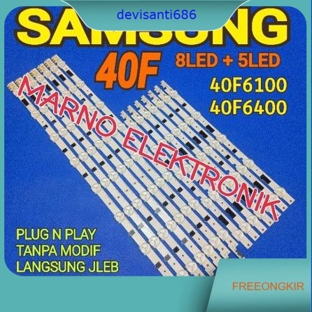 LAMPU BL BACKLIGHT LED TV SAMSUNG 40IN UA-40F6100 UA-40F6400 40INCH UA40F6100 UA40F6400 13K 3V UA 40