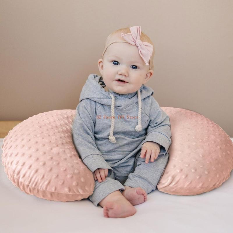 96GC 2pcs Removable Pillow Covers Soft & Breathable Case for Infant Nursing Support
