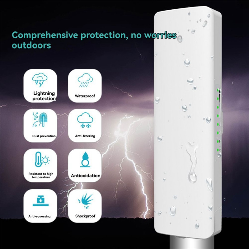 Wifi Bridge WIFI Signal Extender  Outdoor 35KM Long Rang Network Monitoring EU PlugY47A