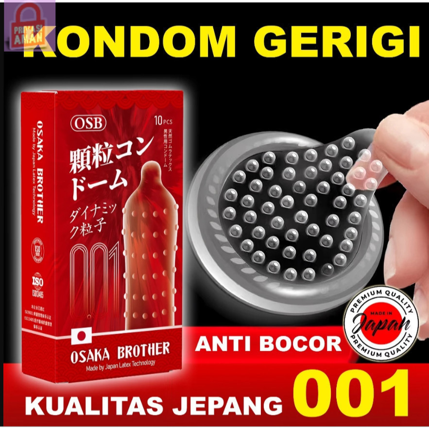 [ READY STOCK ] Kondom GERIGI - Sensasi Geli Bergerigi Anti Bocor - Paling Rekomendasi LS