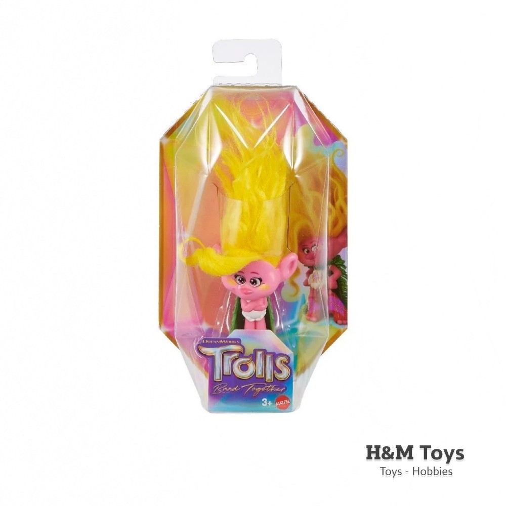 Trolls Band Together Original Mattel - Viva - Mini Figure Trolls Rambut Panjang | Kids Toy & Collect