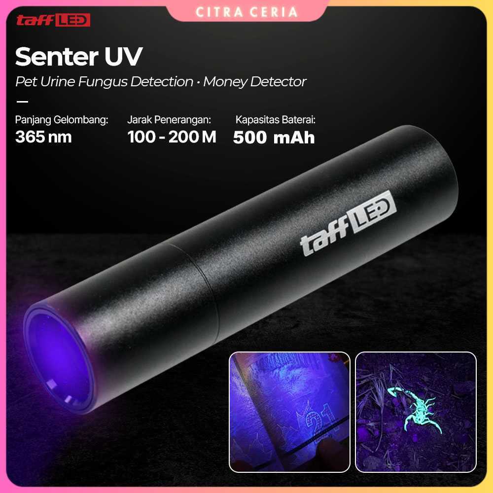 TaffLED Senter UV Ultraviolet Mini Flashlight Money Detector 365nm - S11-Z