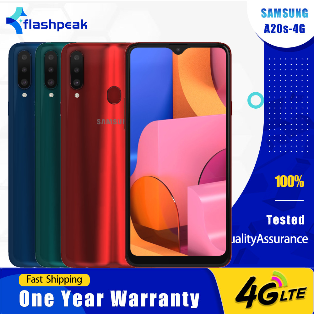 Original Samsung Galaxy A20s 4G Mobile Phone Dual SIM 6.5'' 3GB+32GB/4GB+64GB 13MP+8MP Snapdragon450