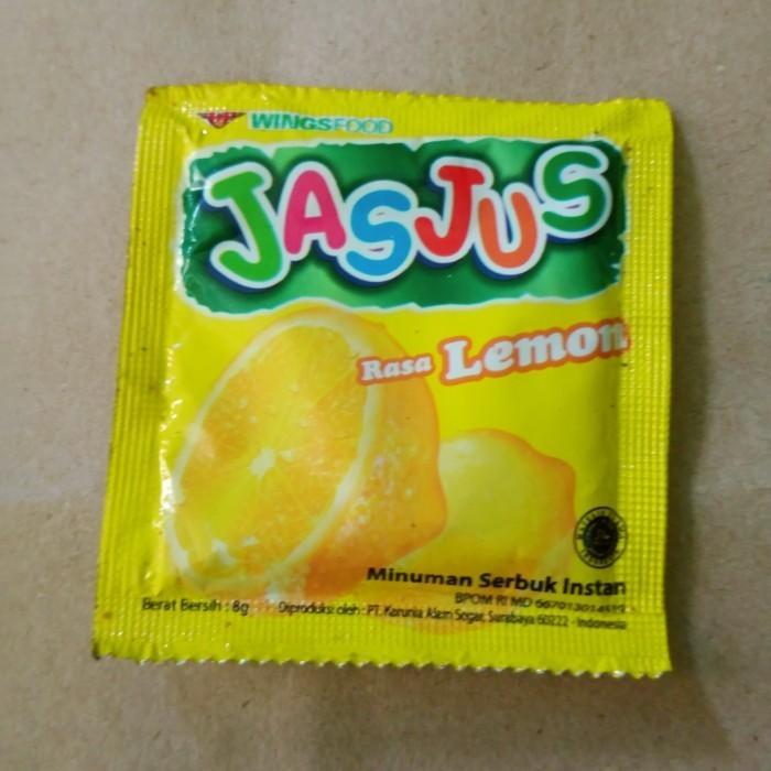 Wingsfood Jasjus Lemon 8gr - Minuman Serbuk Instan Rasa Lemon Cocok untuk Minuman Sehari-hari atau C