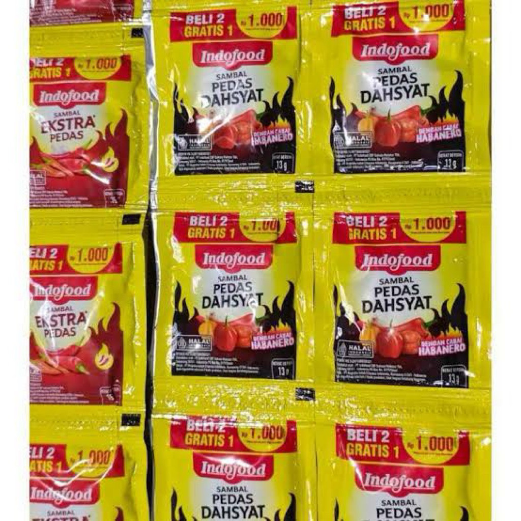 Saos Indofood Renceng / 1 Renceng / 15 Pcs