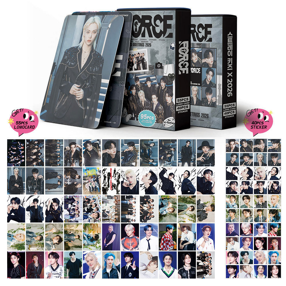 [95pcs] Hologram Lomo Card Stray Kids Force Photocard Kpop Kpopers Pc Unofficial