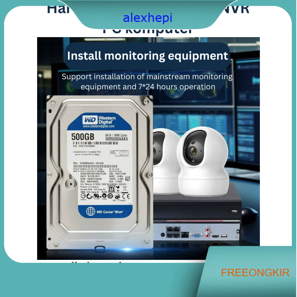 Hardisk 500GB / 1TB / 2TB / 3TB HDD Surveillance -Hardisk Internal 3,5" For Cctv hardisk PC 3.5inch 