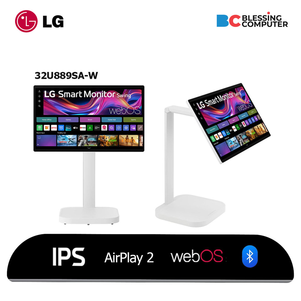 MONITOR TV LG 32U889SA-W SMART TV 31.5 4K UHD IPS Touch