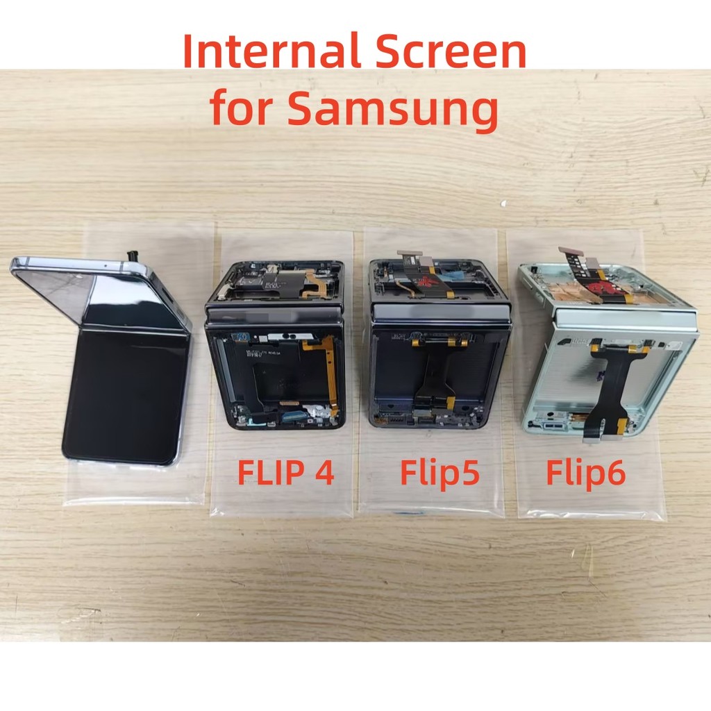 100% Original & Authentic Screens with No Defects for Samsung Z flip 4 Z flip 5 Z Flip 6 Internal Sc