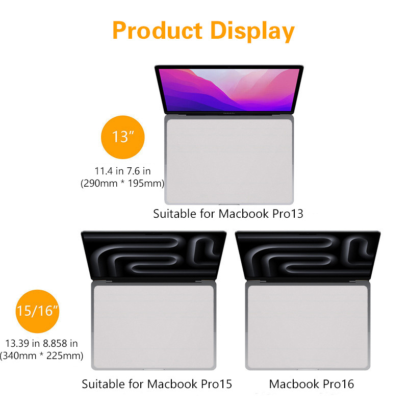 1PC For MacBook Pro 13/15/16 In Microfiber Dustproof Protective Film, Laptop Keyboard Blanket Cleani