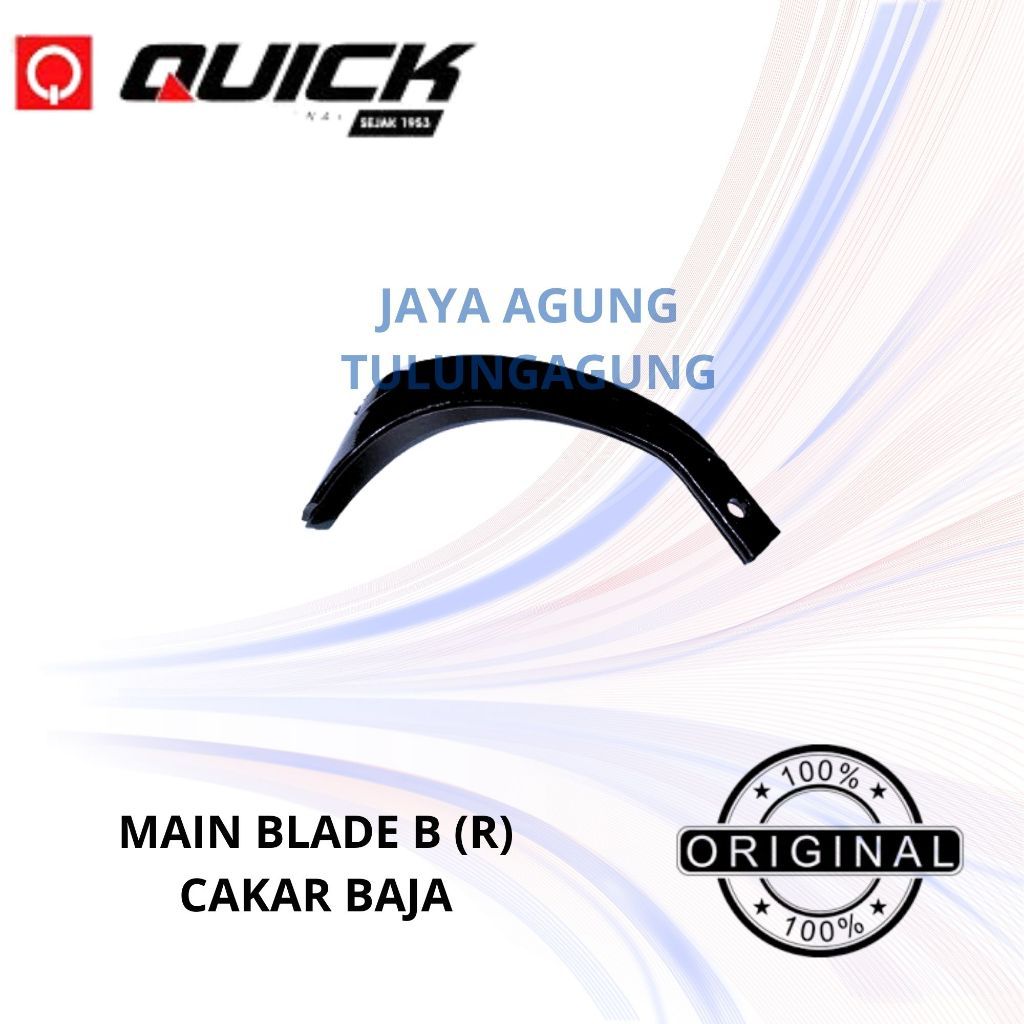 QUICK MAIN BLADE R/L CAKAR BAJA / MAIN BLADE KANAN/KIRI CAKAR BAJA / MATA PISAU ROTARY CAKAR BAJA / 