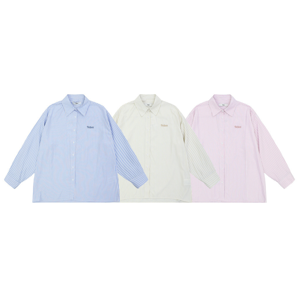 ori~ Kemeja bergaris Fallett Korea