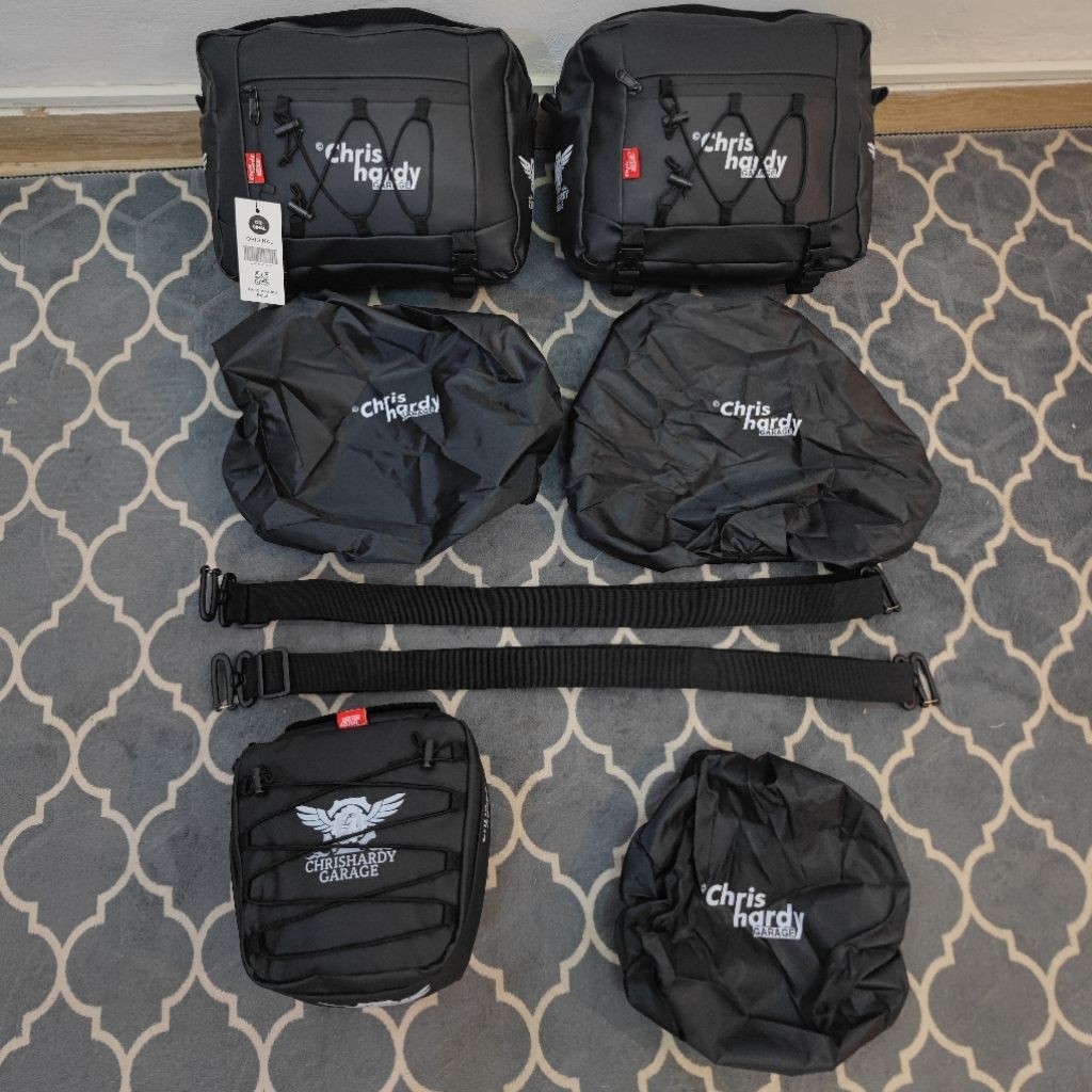 PAKET TAS MOTOR TOURING WATERPROOF SIDE BAG WIN BACKRACK WATERPROOF TAS MOTOR SAMPING BELAKANG DEPAN