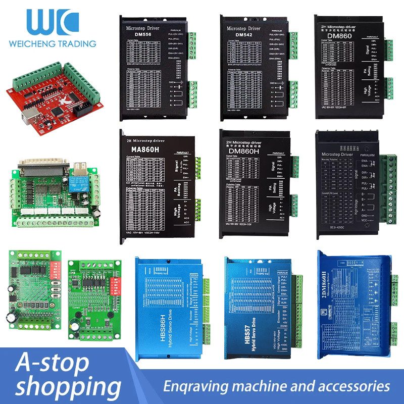 Driver DM542 DM556 DM860H Closed Loop HBS860H 2DM860H Motor Microstep Brushless DC Cangkang Motor Un