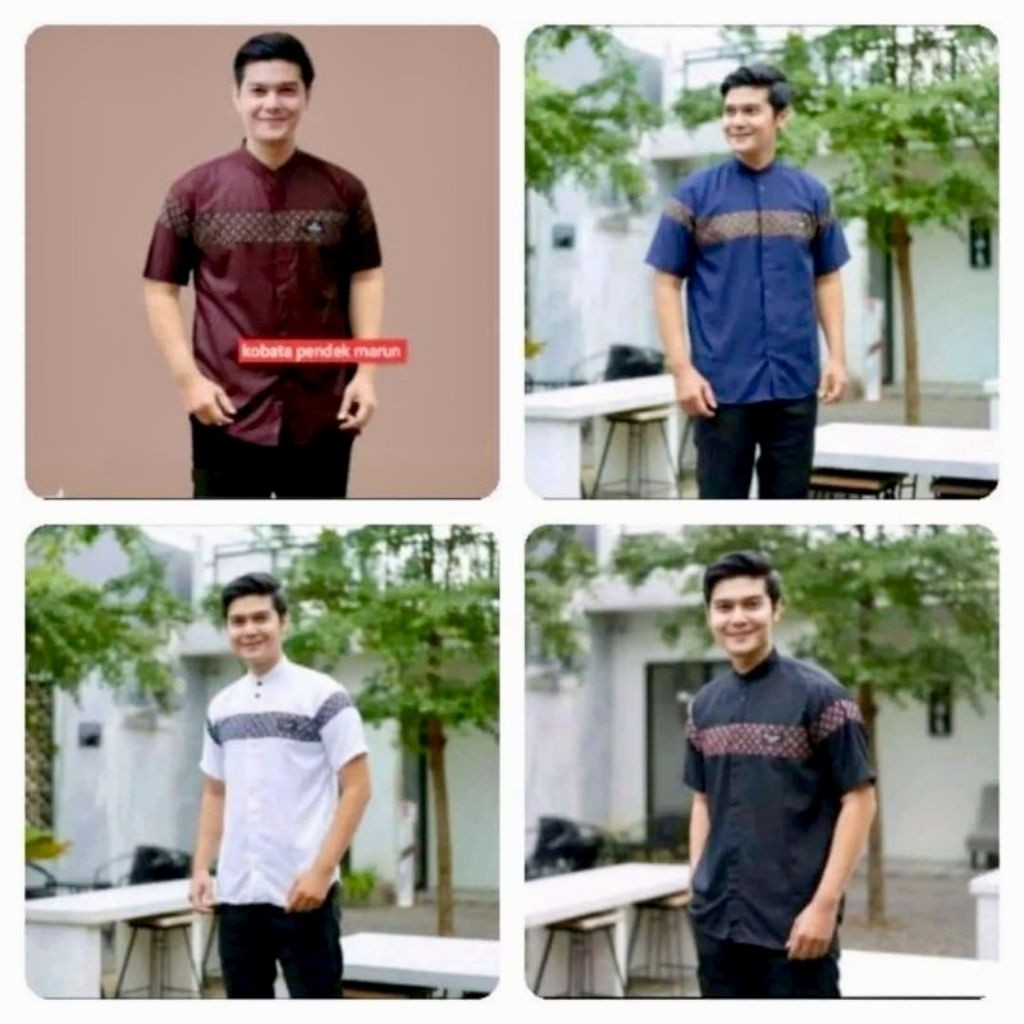 baju koko pria lengan pendek model kobata koko sopal koko kobata baju koko baju koko lengan pendek k