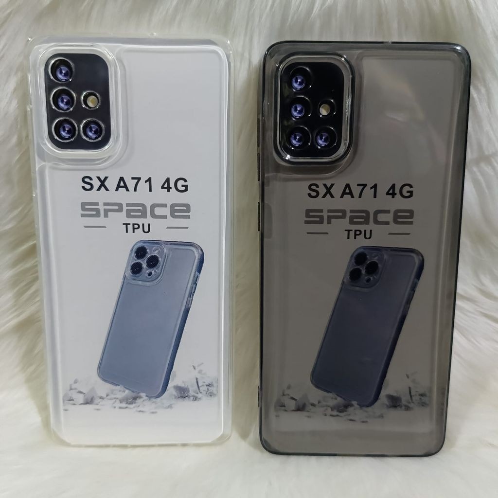 SoftCase Casing Clear Terbaru Samsung A71 4G Silikon Bening Transparan Pelindung Belakang HP Camera 