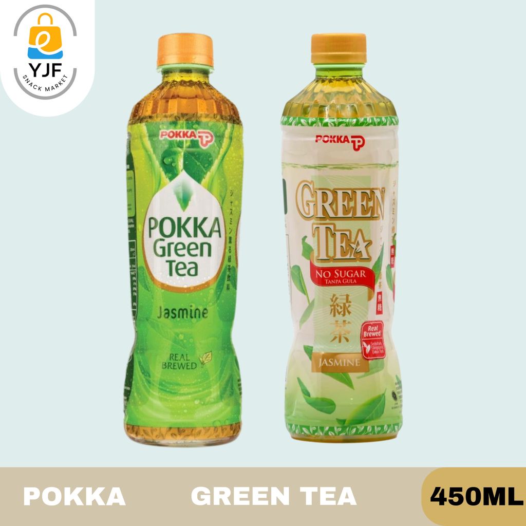 Pokka Green Tea Jasmine 450ml / Jasmine Tea / Teh Melati / Minuman Teh