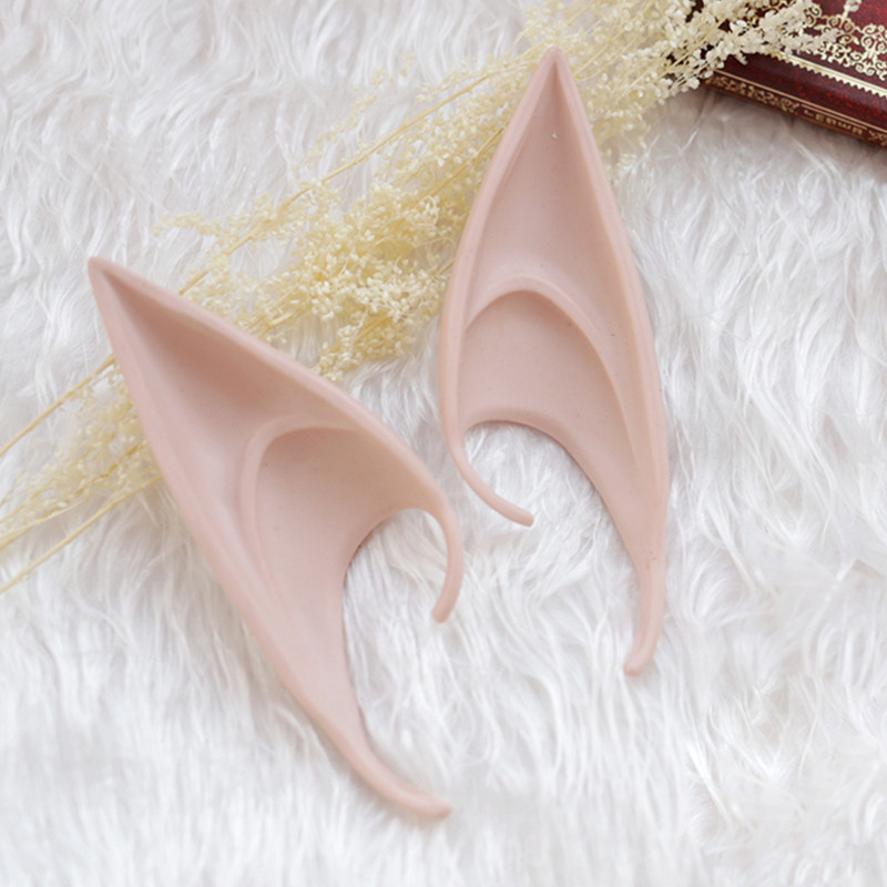 Mysterious Angel Elf Ears Latex Ears for Fairy Cosplay Costume Accessories Halloween Decoration Phot