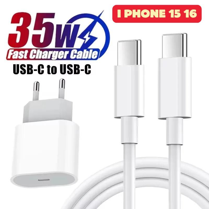 Adaptor Iphone 15 Kabel Data Type C To C 35W iOS Super Fast Charging Charger iphone 15