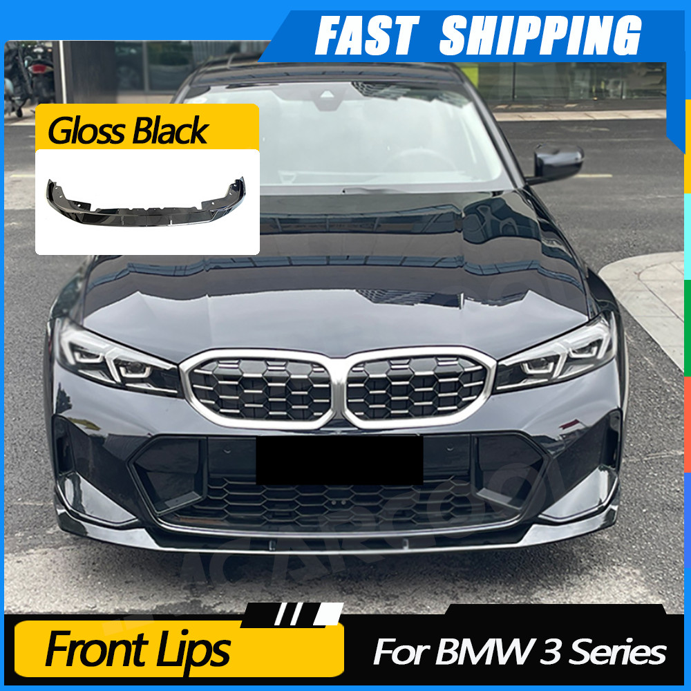 JMCARCOOL For BMW 3 Series G20 G28 Lci Sport 2023+ ABS Carbon Look Front Bumper Lip in Spoiler Bumpe