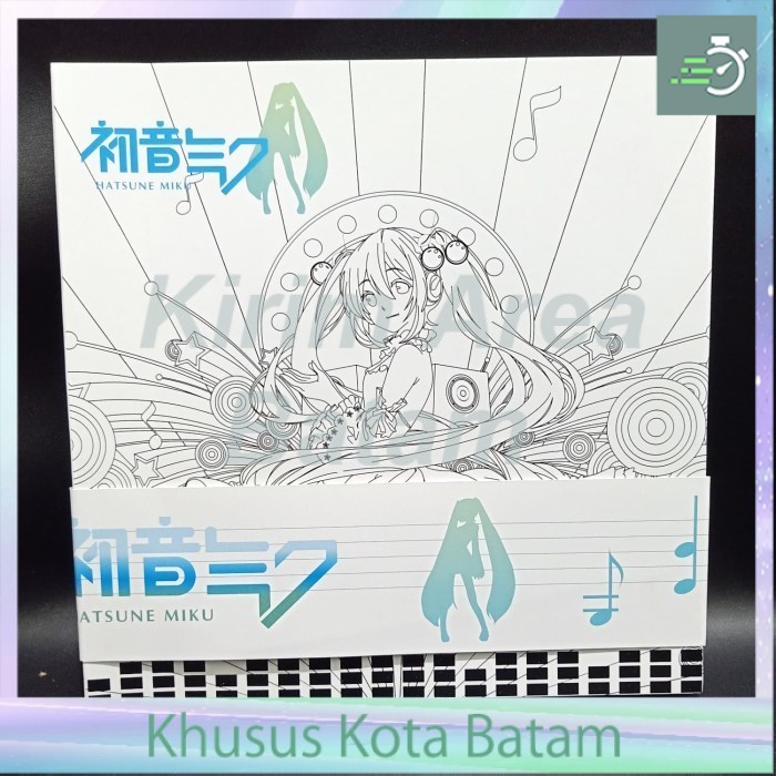 Buku mewarnai coloring book besar tebal vocaloid hatsune miku