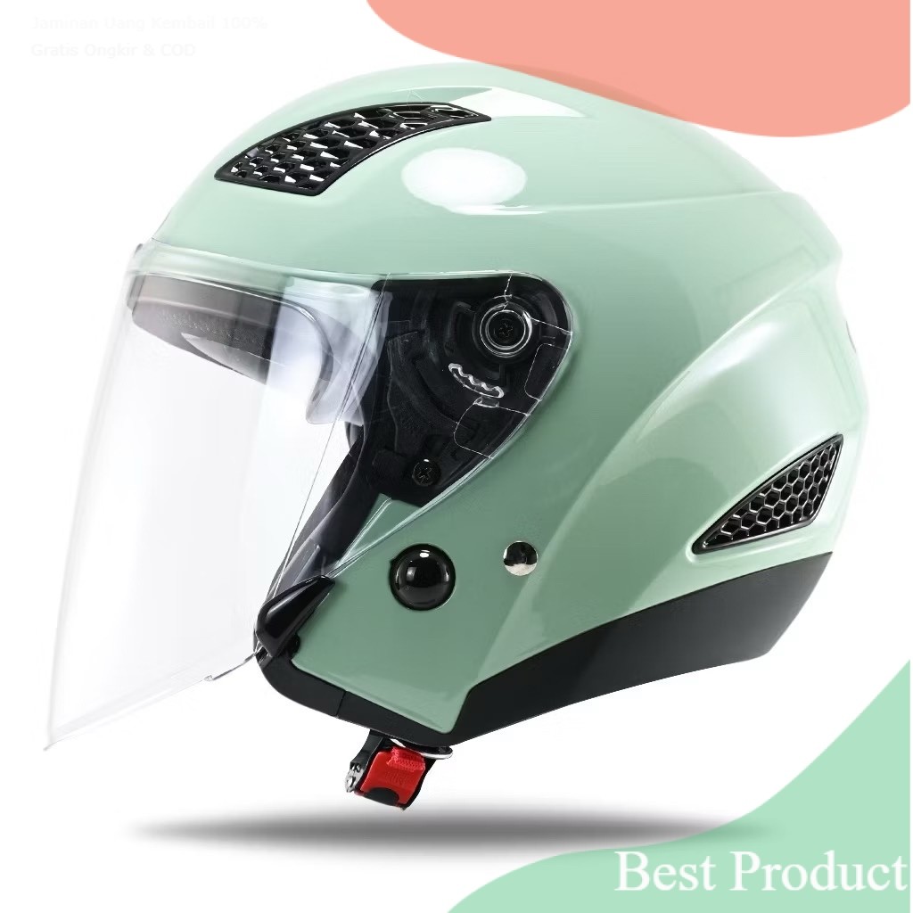 Helm Half Face Rsix Kirana Sni Promosi Terbaru Helm SNI Variasi Warnasouvenir lainnya