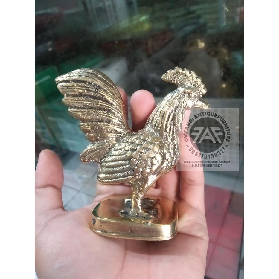 Patung ayam kecil Kuningan trt3221775