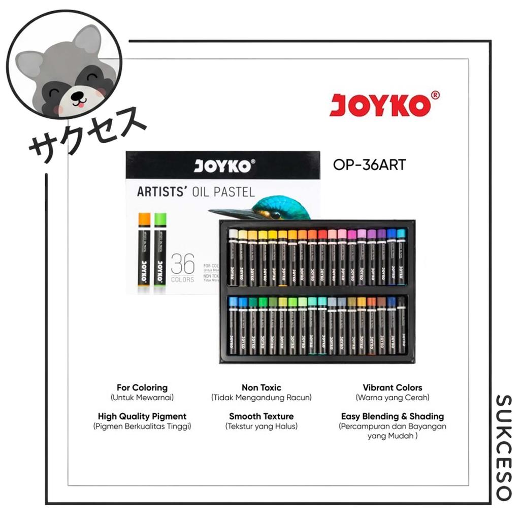 Joyko Artist Oil Pastel OP-36ART Krayon Mewarnai 36 Warna High Pigment Premium