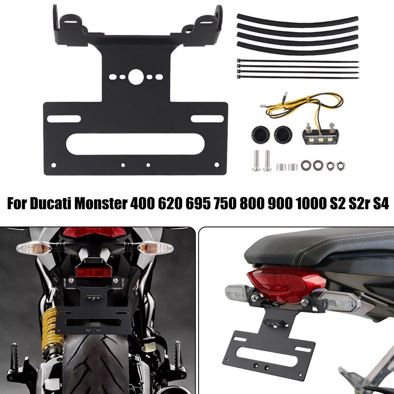 For Ducati Monster 400 620 695 750 800 900 1000 S2 S2r S4 S4r License Plate Holder Bracket Rear Tail