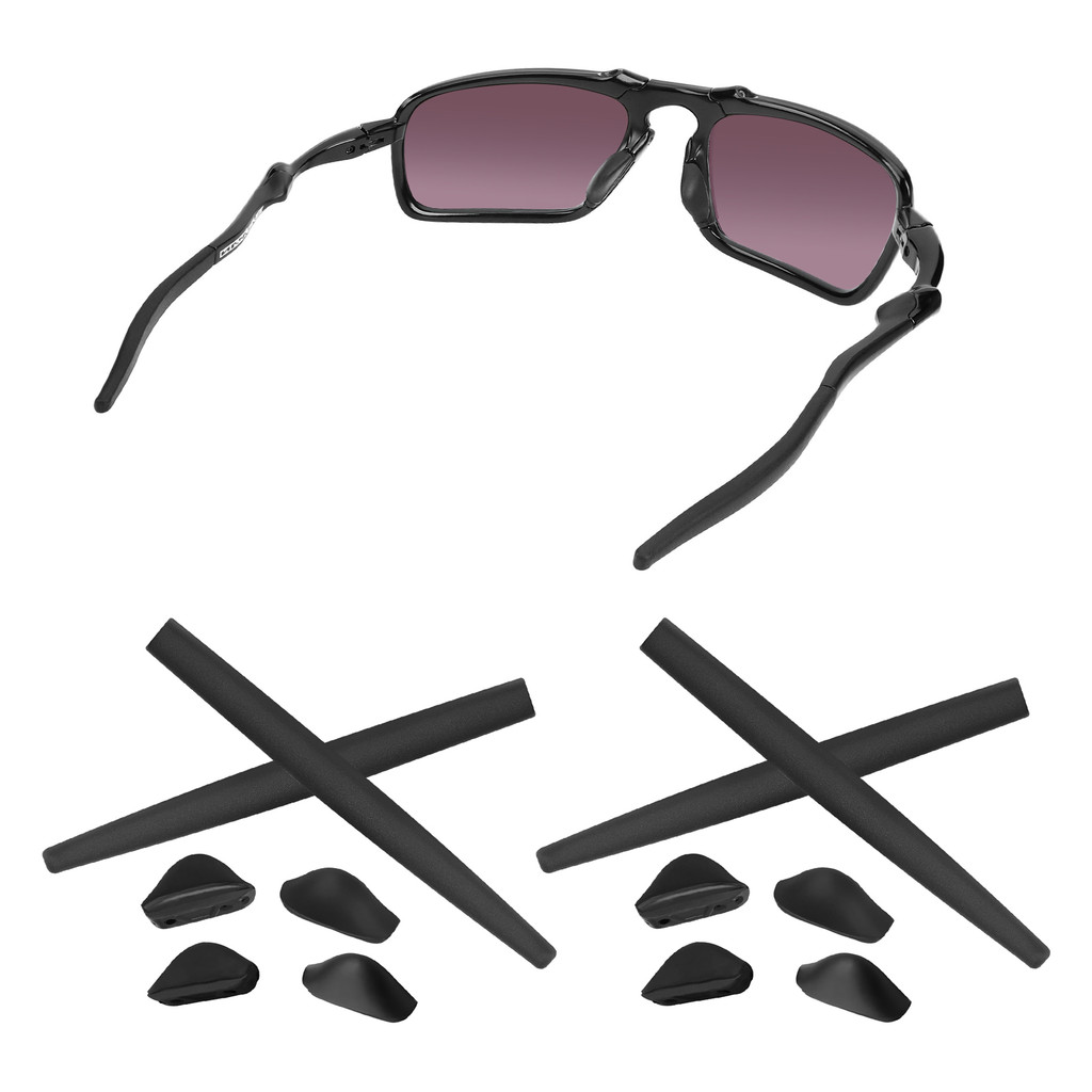 Glintbay Silicone Rubber Nosepads & Earsocks for Oakley Badman OO6020 & Badman Asian Fit OO6035 Sung