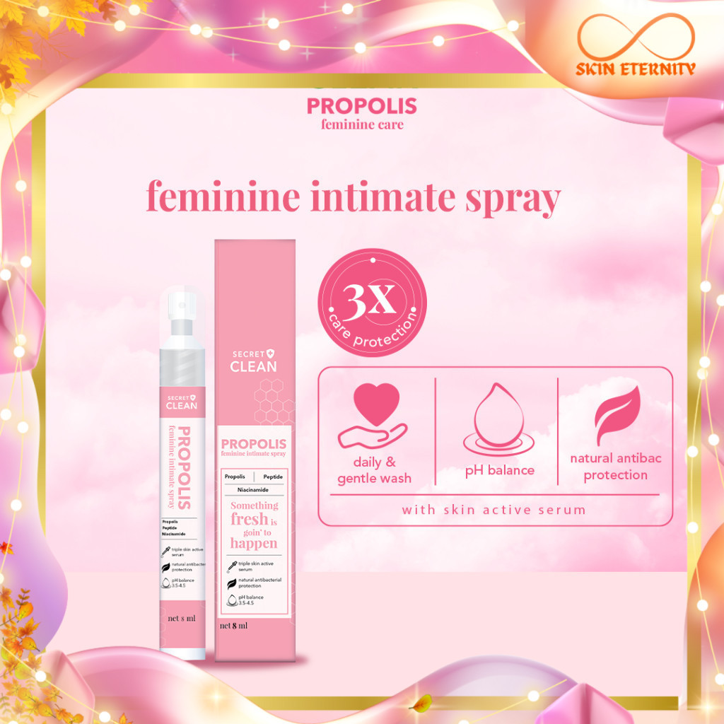 Secret Clean Propolis Feminine Intimate Spray 8ml BPOM  aman digunakan