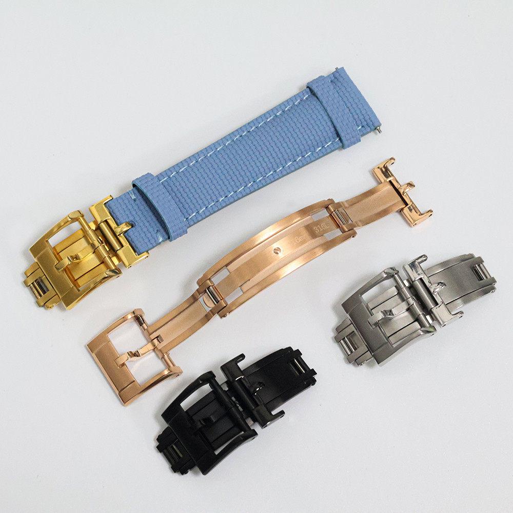 For Delug 16mm 18mm 20mm Spring Deployant Clasp Perfect Fit for Rolex Cartier Watch Original Repalce