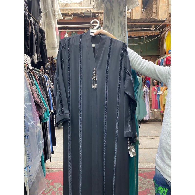 ABAYA IMPORT MESIR (PASMINA, BELT, BROS) ORIGINAL
