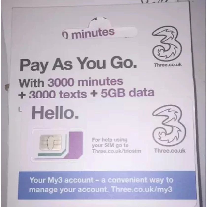 Sim Card Fisik VIRNUM ESIM Nomor Handphone Luar Negeri / Internasional - ESIM