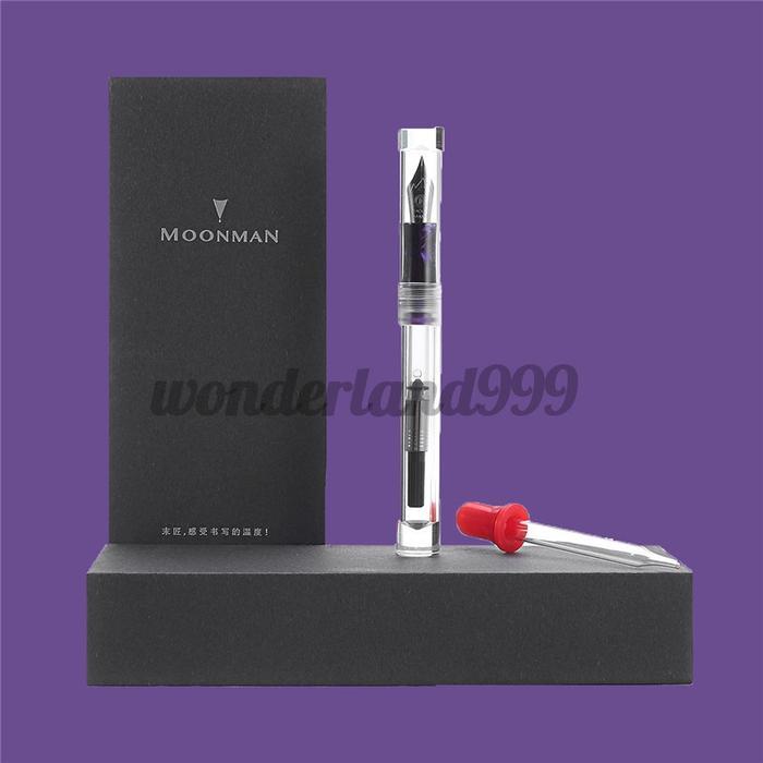 Moonman C1 Transparent Eyedropper Fountain Pen, Eye Dropper Filling
