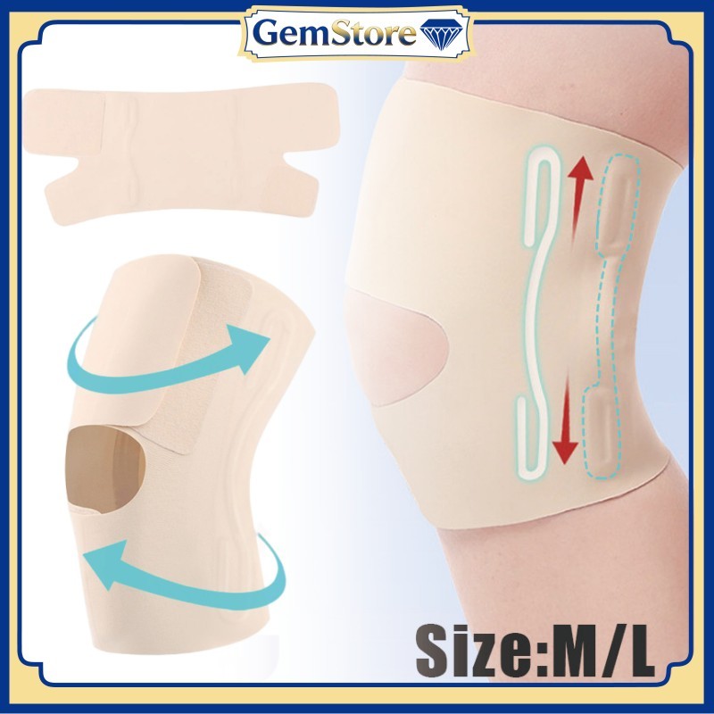 Deker Lutut Thin Elastic Breathable Adjustable Pelindung untuk Olahraga Kesehatan Knee Support Brace