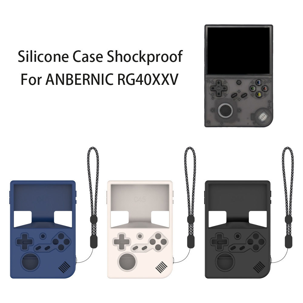 Casing Silikon Lembut Untuk Konsol Game ANBERNIC RG40XXV, Pelindung Anti Guncangan Untuk Aksesoris C