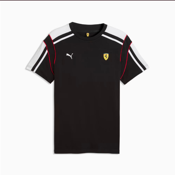 PUMA Baju Ekslusif Collab Ferrari Pria Ferrari MT7 Tee Warna PUMA Black - 635836 01