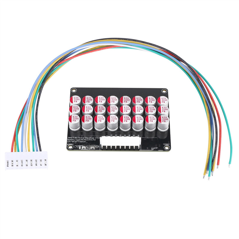8S Active Equalizer Balancer Lifepo4 Lipo LTO Battery Energy Equalization Capacitor BMS Board